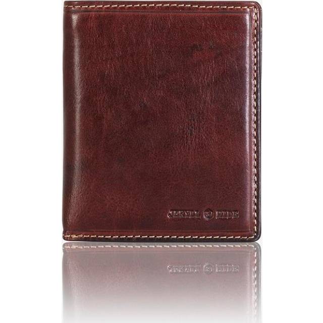 Brown Leather Wallet ID Window RFID Secure Large - Jekyll & Hide