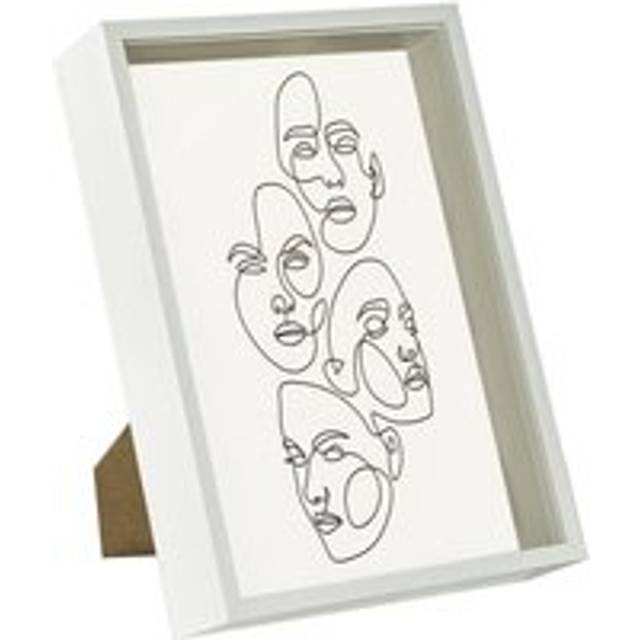 8" x 12" (A4) 3D Deep Box Photo Frame - White