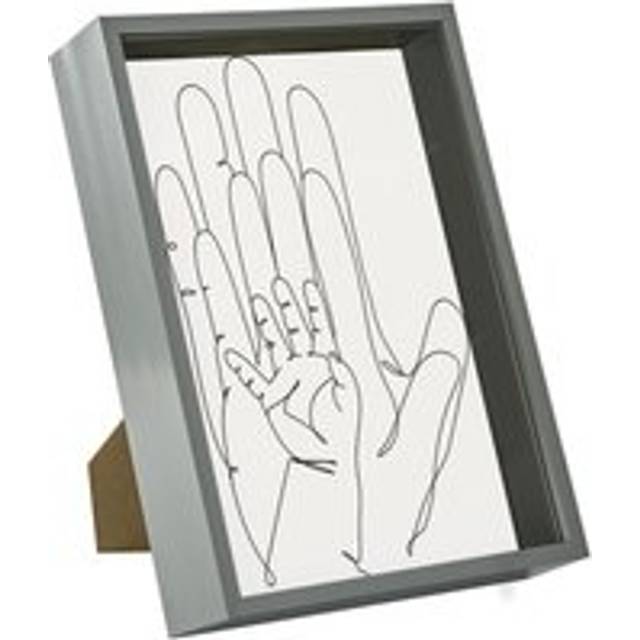 8" x 12" (A4) 3D Deep Box Photo Frame - Grey