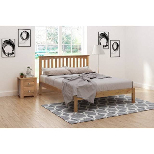Flintshire Gladstone 6Ft Super King Solid Oak Bed Frame, Brown