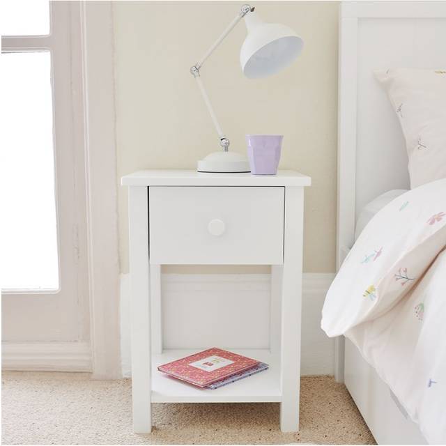 Great Little Trading Co Lulworth Bedside Table, White