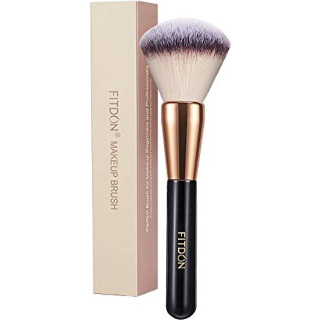 Powder Makeup Brush, FITDON Kabuki Brush for Face Large Coverage Mineral Powder Bronzer Foundation Blending Blush Buffing