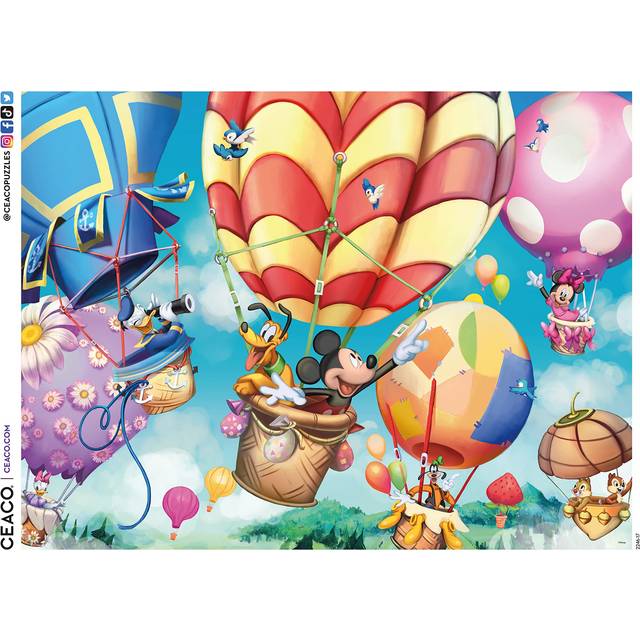 Ceaco - Disney - Mickey's Air Balloon - 300 Oversized Piece Jigsaw Puzzle