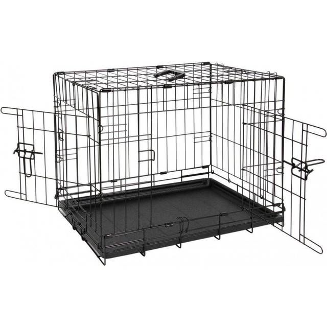 (Size 1, Black) Animal Instincts Comfort Crate Pet Cage