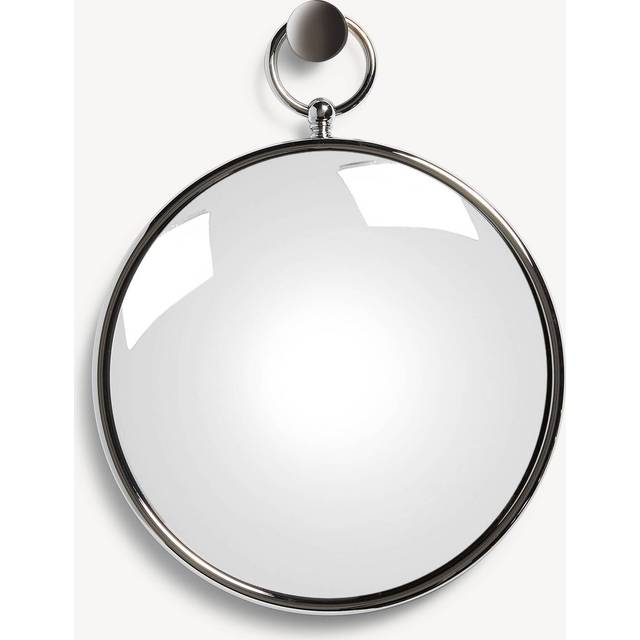 FORNASETTI Convex magic mirror with chromed frame silver - 40% brass, 60% mirror