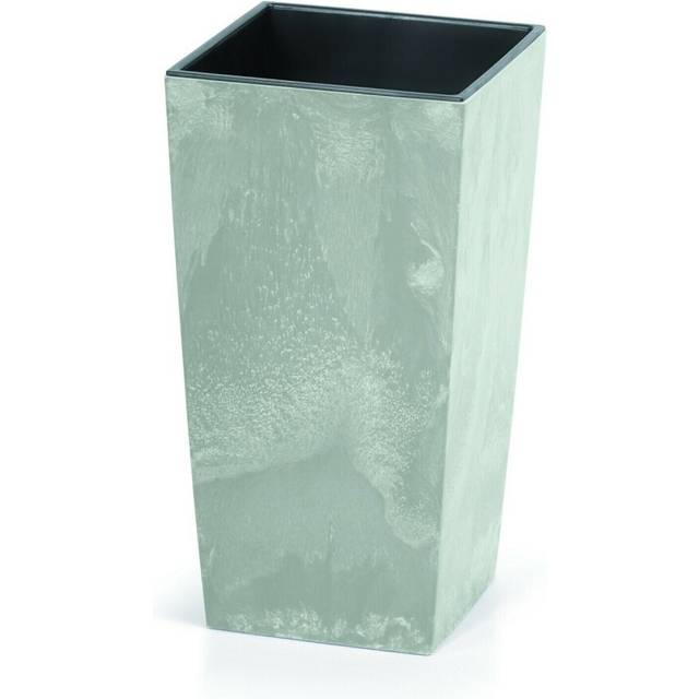 (XXL Square, 1) Grey Concrete Effect Flower Plant Pot Planters