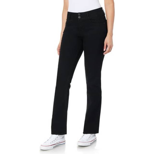 WallFlower kvinnors Instastretch Luscious Curvy Bootcut jeans, Svart, 17