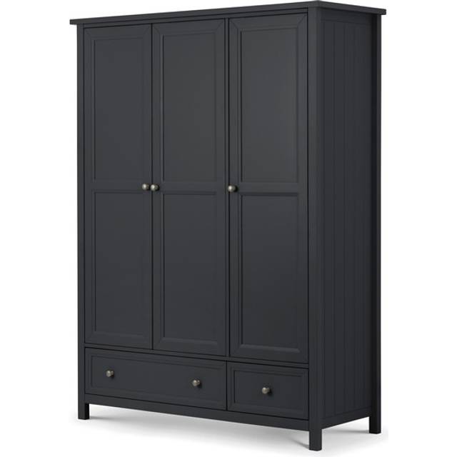 Maine Black 3 Door 2 Drawer Wardrobe