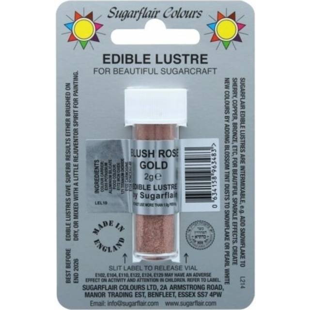 Sugarflair Lustre Dusting Colour - Blush Rose Gold