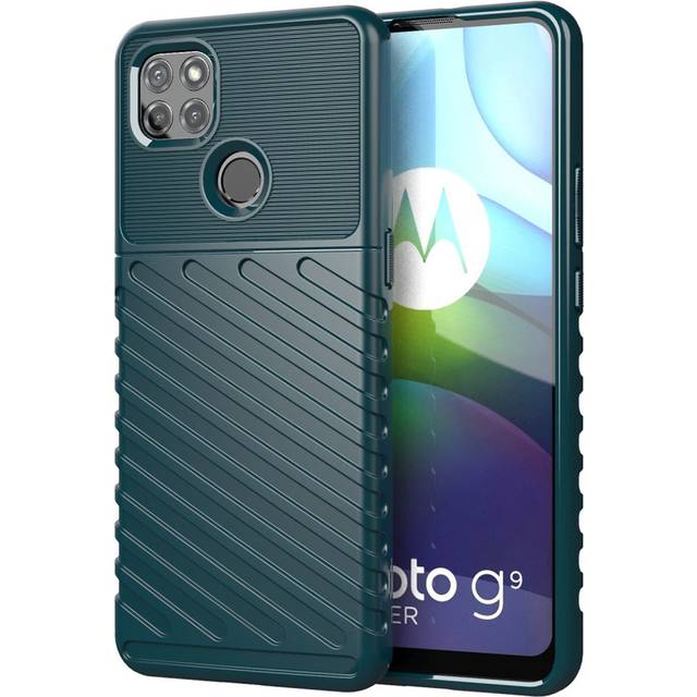 Motorola Moto G9 Power Thunder Series Twill Plastic Case - Green