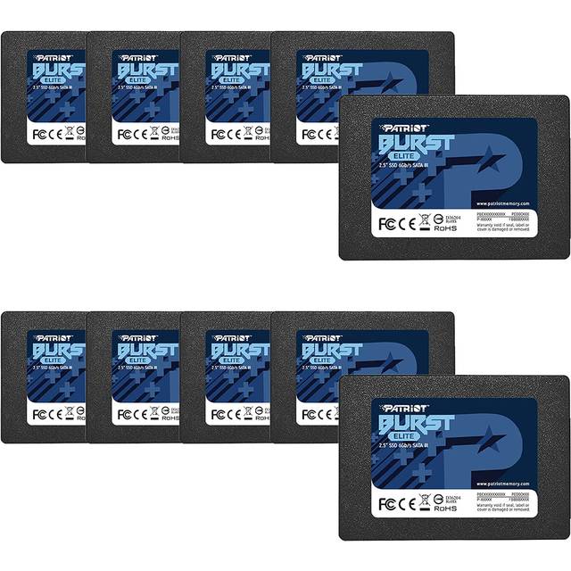 Patriot Burst Elite SATA 3 120GB SSD 2.5" - 10 Pack