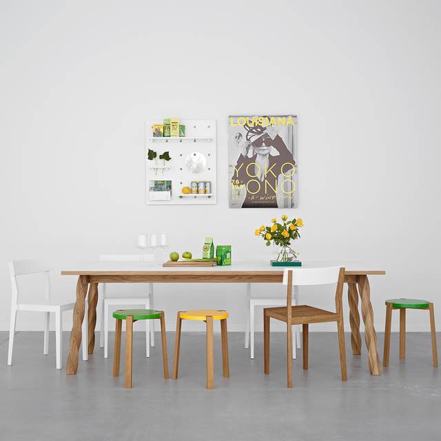 A2 Twist dining table Oak-white