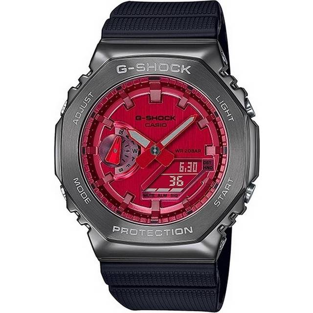 Casio G-Shock World Time Analog Digital Metal Covered GM-2100B-4A GM2100B-4 200M Men&#39;s Watch