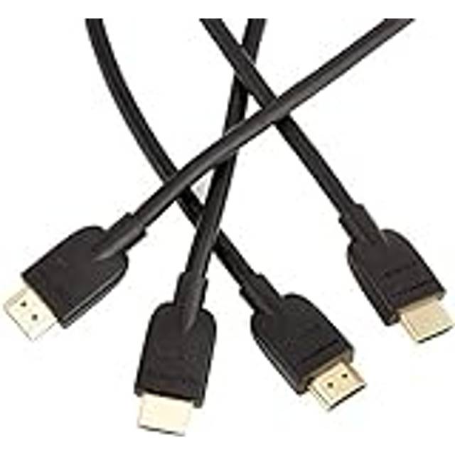 2-Pack HDMI Cable, 18Gbps High-Speed, 4K@60Hz, 2160p, Ethernet Ready, 3m, Black