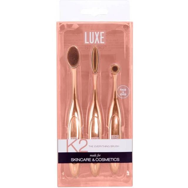 Luxe Studio Face & Eyes Oval Makeup Brush Set