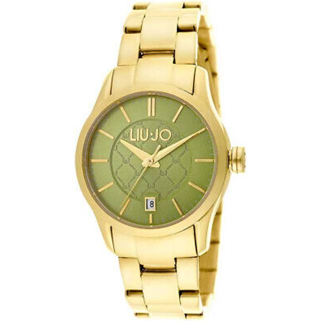 Womens Watch Liu Jo Luxury Tess Tlj939 Steel Bracelet Gold Golden Green
