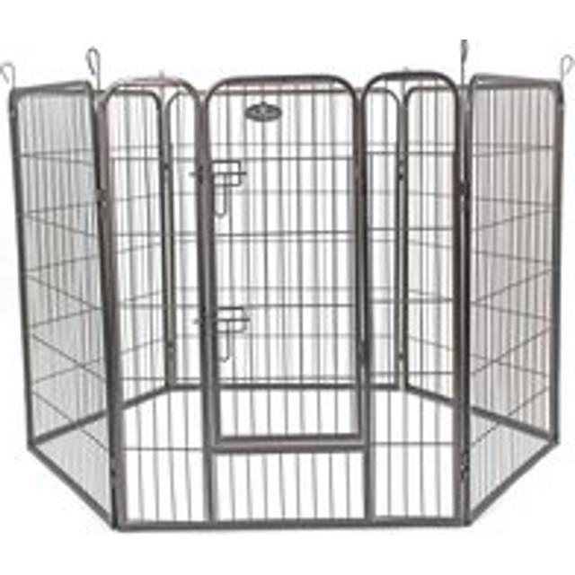 Heavy Duty 6 Panel Pet Playpen Metal Cage - Large 74386