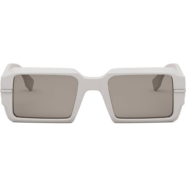 Fendi Mens Grey Fe40073u Graphy Rectangle-frame Acetate Sunglasses - GREY
