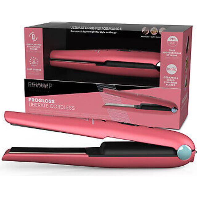 REVAMP Progloss Liberate Cordless Hair Straightener - Pink, Pink
