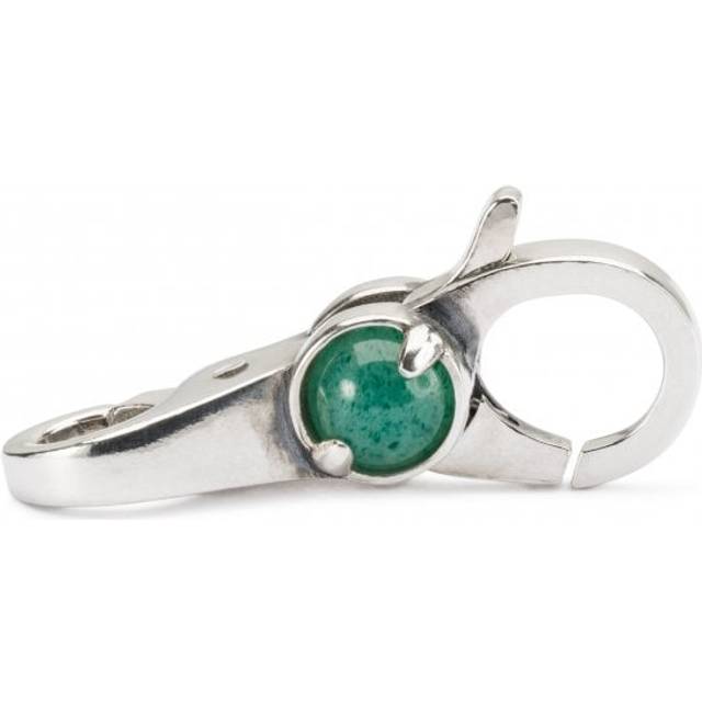 White & Green Sterling Silver Lock TAGLO-00081