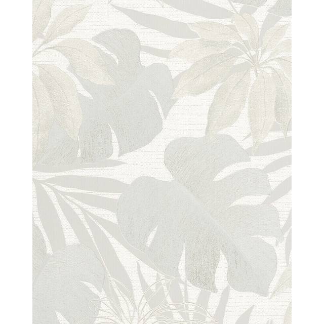 GalerieAvalonTropical Leaf Grey Wallpaper - Galerie Wallpaper - Multi - 0.01 x 53 x 1000cm