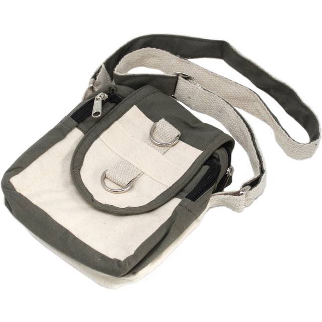 Natural Travel Bag - Charcoal