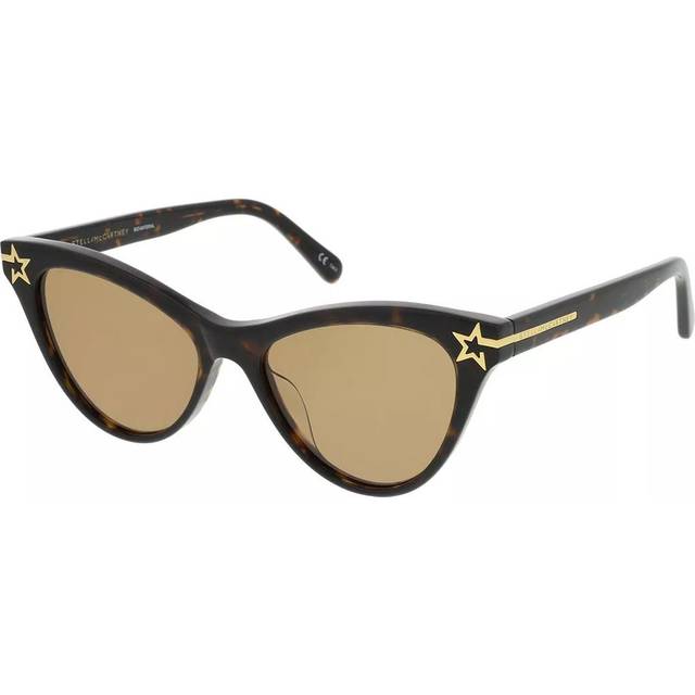 Stella McCartney Woman SC0212S 002 Outlet sunglasses Acetate Havana Green Butterfly Normal