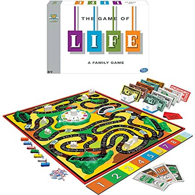 The Game Of Life With 1960 Artwork & Gameplay  Winning Moves Games USA  Classic Game: Original 1960's Version  Spinner  Mountains  Insurance  Career O