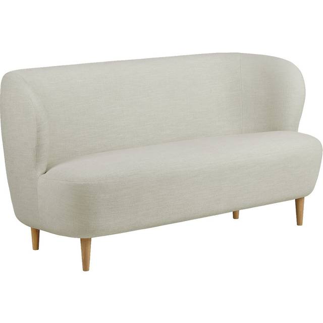 GUBI Stay Sofa Upholstered In Bonito 091 with Legs In Semi Matt Lacquered Oak