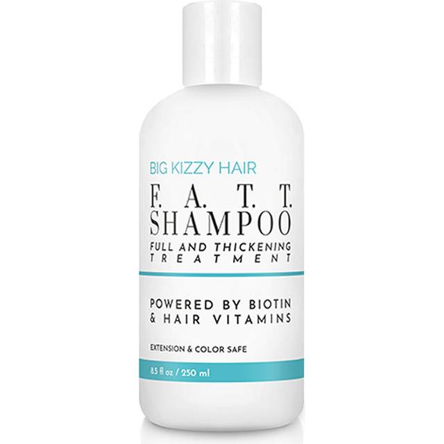 Big Kizzy F.A.T.T. Thickening Biotin Shampoo - Formulated for Extensions + Thin Hair - Sulfate & Paraben Free - Keratin & Color Safe Volumizing Shampo
