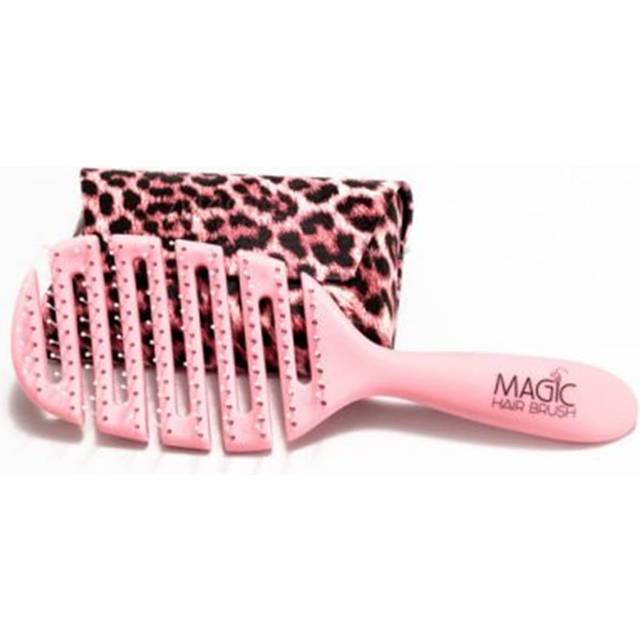 Magic Hair Brush Detangler Pink with Fashion Wallet
