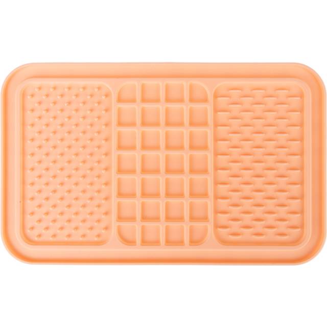 TIAKI slickmatta med sugkoppar - L 29 x B 18 x H 1 cm - Rosa