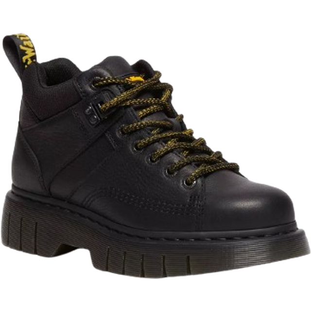 Dr. Martens Woodard Leather Lace Up Ankle Boots in Black, Size: 7