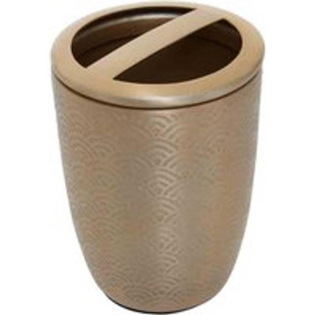 Strout Toothbrush Holder - Gold (12cm H X 9cm W X 9cm D)