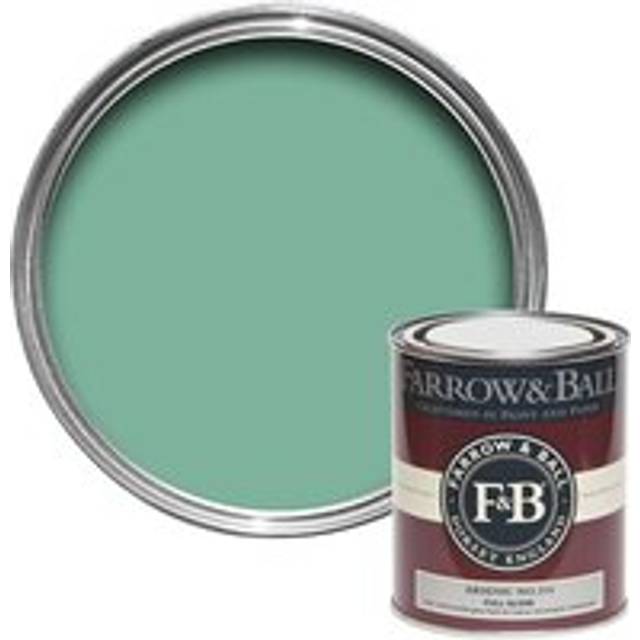 Farrow and Ball Full Gloss, Arsenic No. 214 750ml, Wood and Metalwork Paint, Door Paint, Window Paint, Joinery and Fixtures, Pai