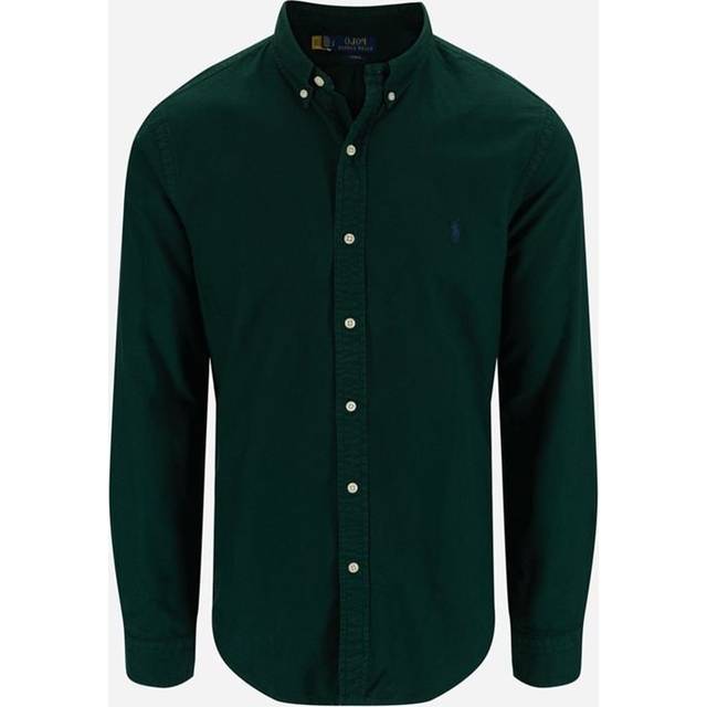 Polo Ralph Lauren Slim Fit Garment-Dyed Oxford Shirt Gröna skjortor Grön - Grön