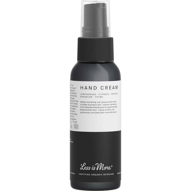 Less is More Organic Hand Cream Lemongrass Color