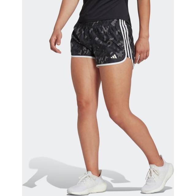 Adidas marathon 20 womens running shorts grey 3 inch lightweight lined run short