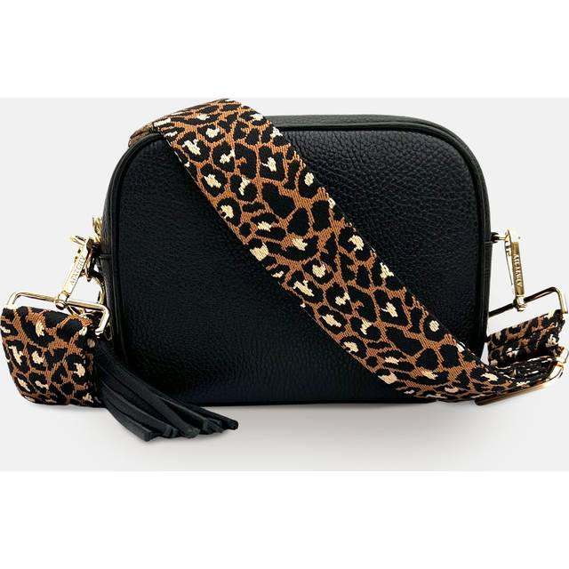 Apatchy London Cheetah Strap Leather Crossbody Bag