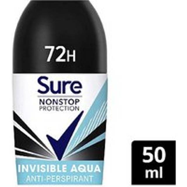 Sure Anti-perspirant Deo Roll On Invis Aqua 50ml