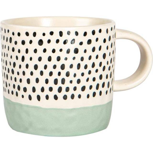 Ceramic Dipped Dots Coffee Mug - 385ml - Pack of 1 - Blue - One Size