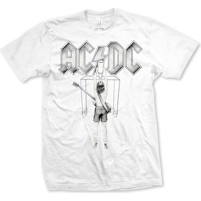 Ac/dc flick of the switch men's white t-shirt - x-large