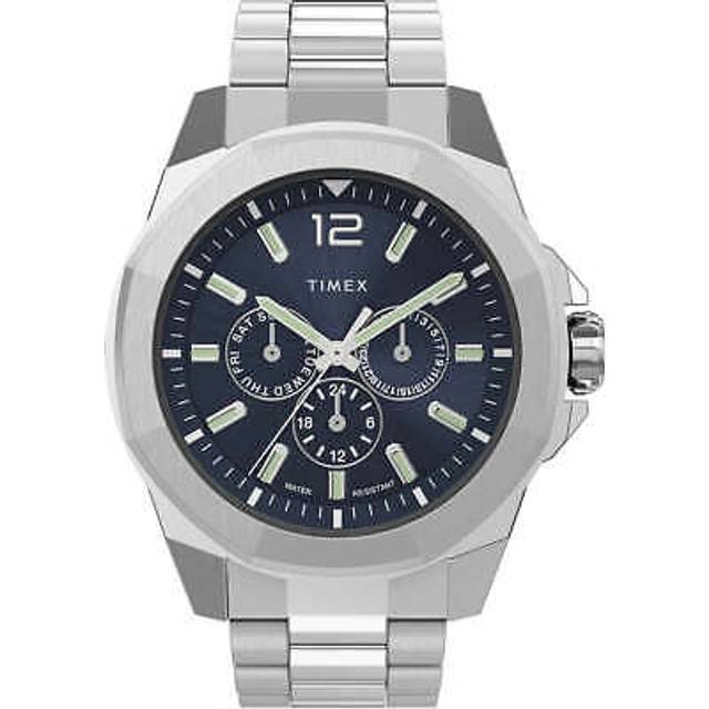 Timex Mens Essex Blue Multifunction Watch TW2V43300 - Silver