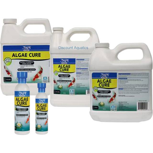 API POND ALGAE CURE Control Solution, Safe For Pets When Used As Directed, 237 ml Bottle