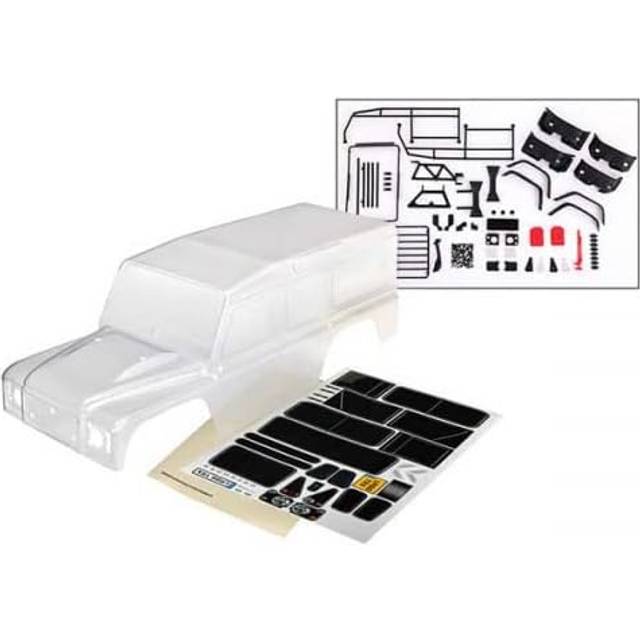 Traxxas Land Rover Complete Body for TRX4 - Clear TRX8011P