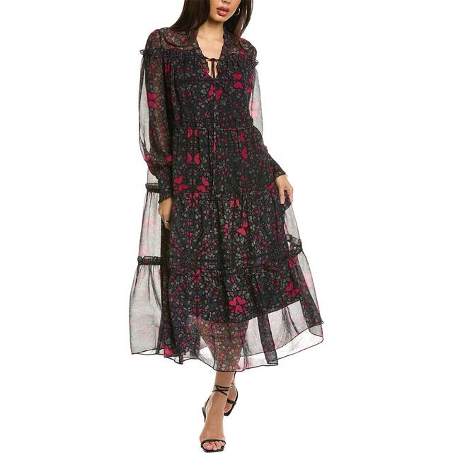 Ted Baker Ellyah Ruffle Midi Dress - Black