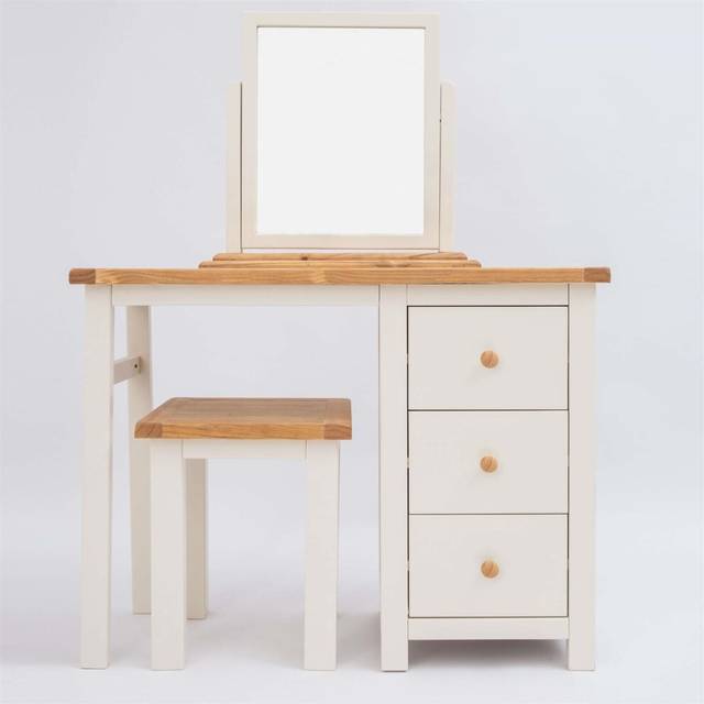 Dressing Table Set Off White Bedroom Furniture Makeup Table Country Wood Unit