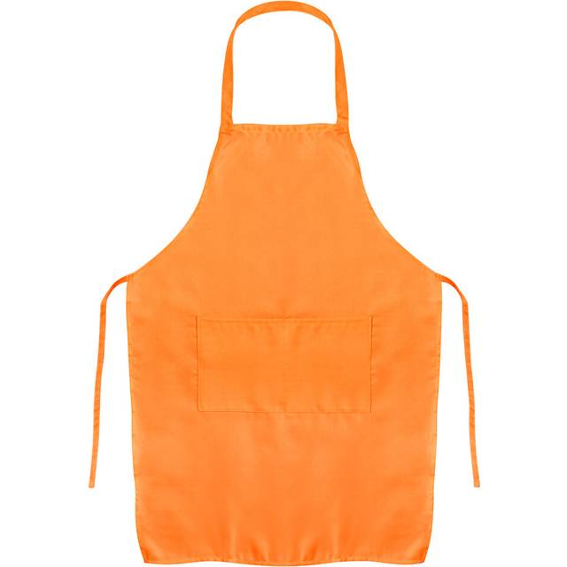 (Orange) Unisex Apron for Adults & Kids - BBQ, Cooking, Art