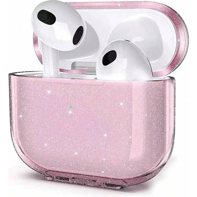 Rosa Kompatibel med Äpple Enfärgad AirPods1/2 , AirPods , AirPods 3 , AirPods ( 2:a generationen ) Serier Minimalist Löst Puder TPU Soft Shell Hörlura (AirPods1/2,AirPods Pro,AirPods 3,AirPods Pro (2nd generation),AirPods 4)