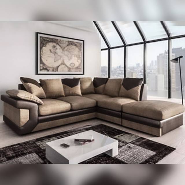 Malta Brown 3 Seater Ottoman Storage Sofa Bed with Cushions